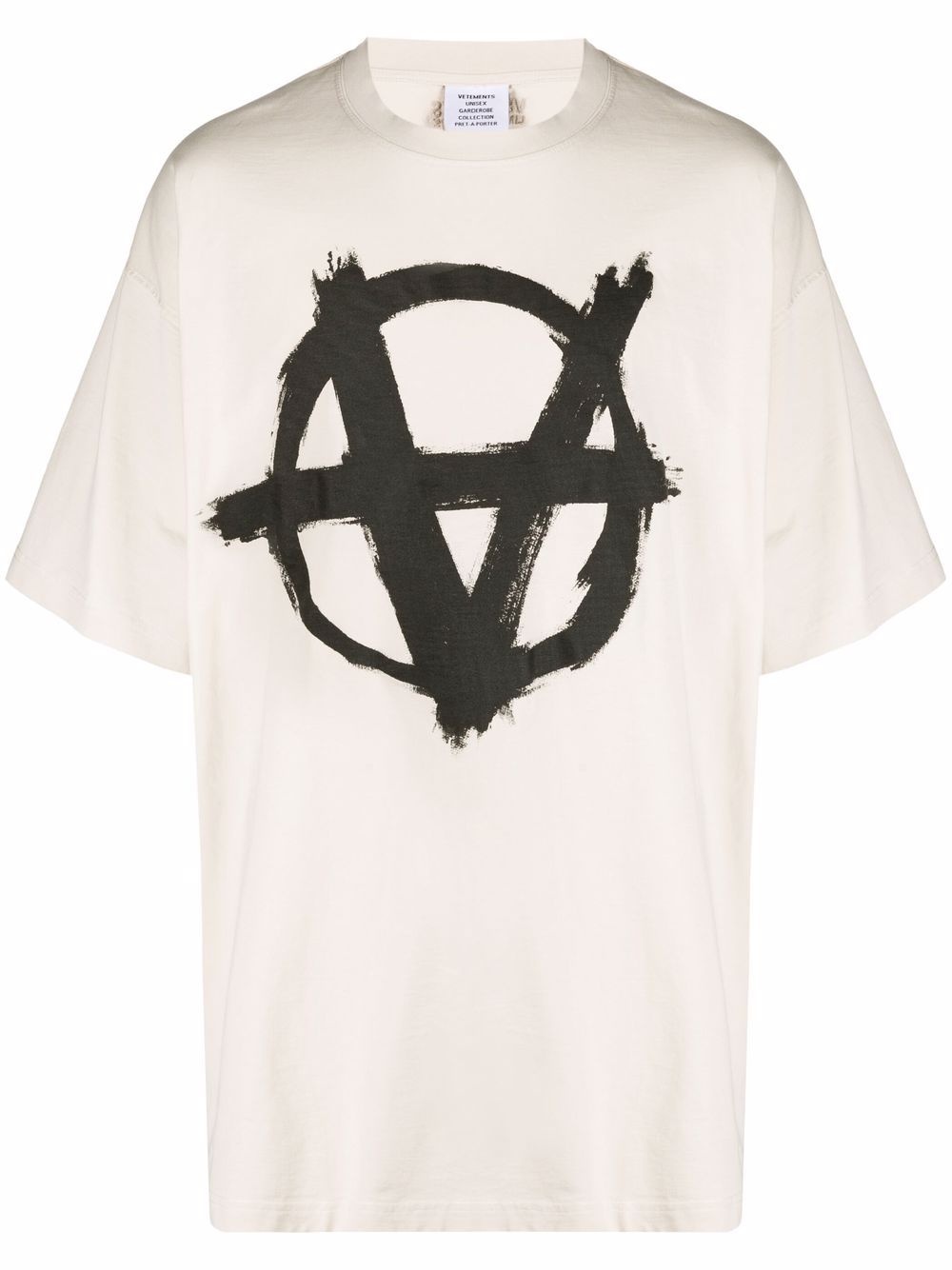 Inverted Anarchy print T-shirt - 1