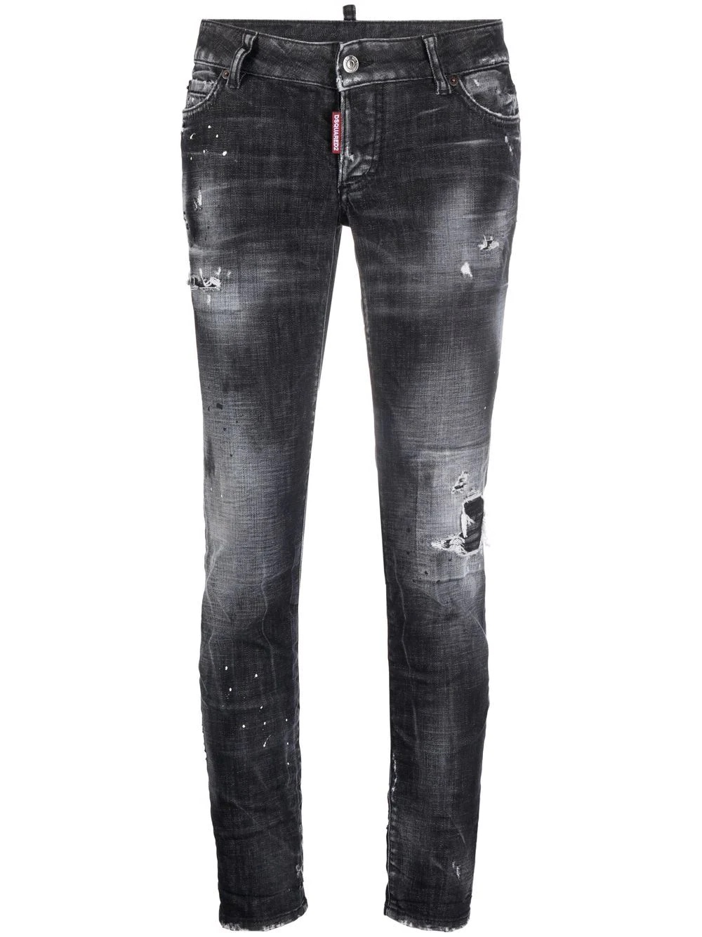 distressed denim jeans - 1