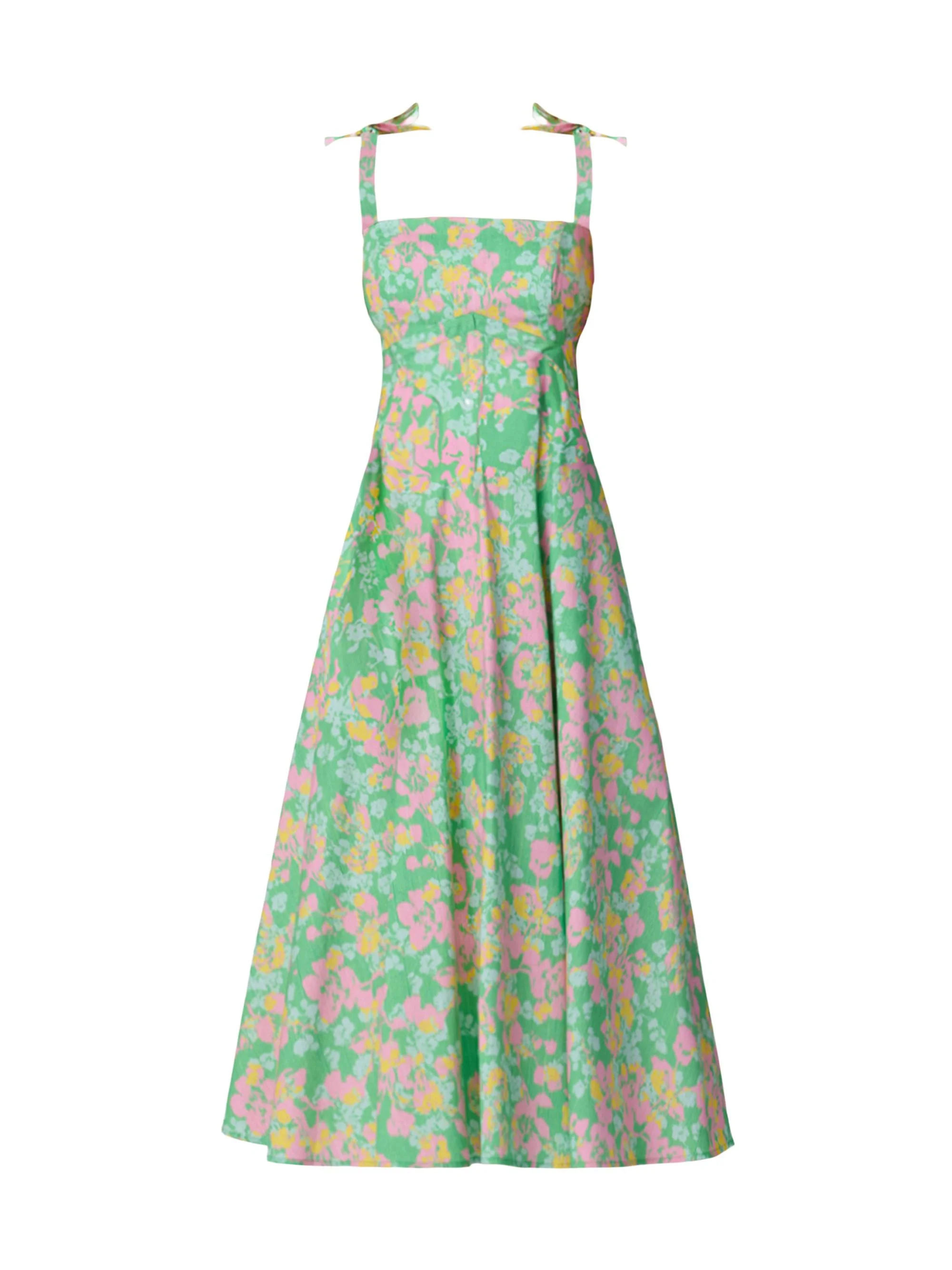 Women's Majorelle Floral Jacquard Cocktail Dress - Bright Mint Multi - 1