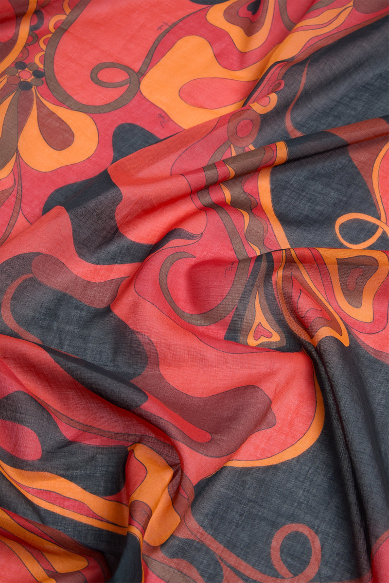 ORCHIDEE PRINT COTTON SARONG 4