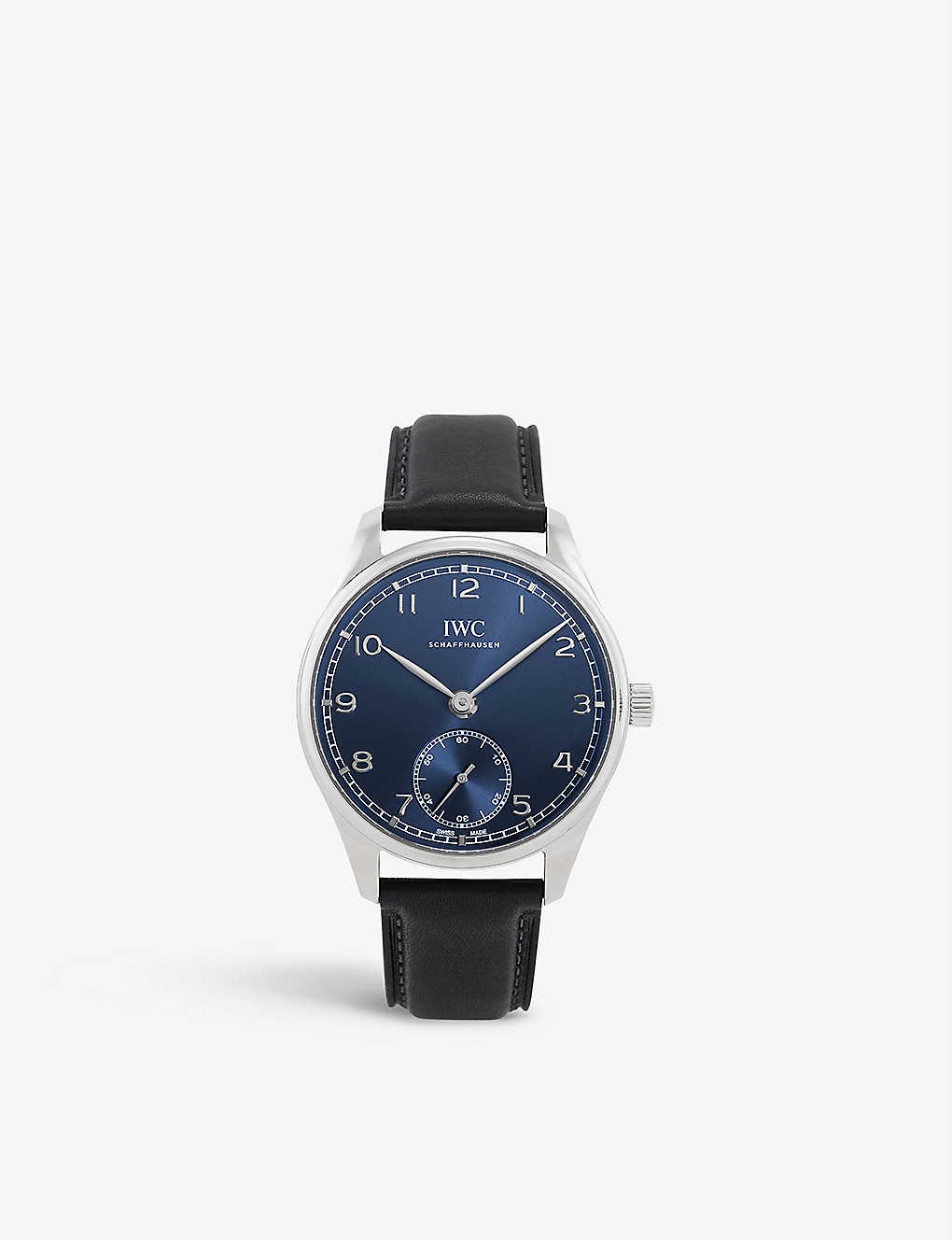 IW358305 Portugieser stainless-steel and leather automatic watch - 1