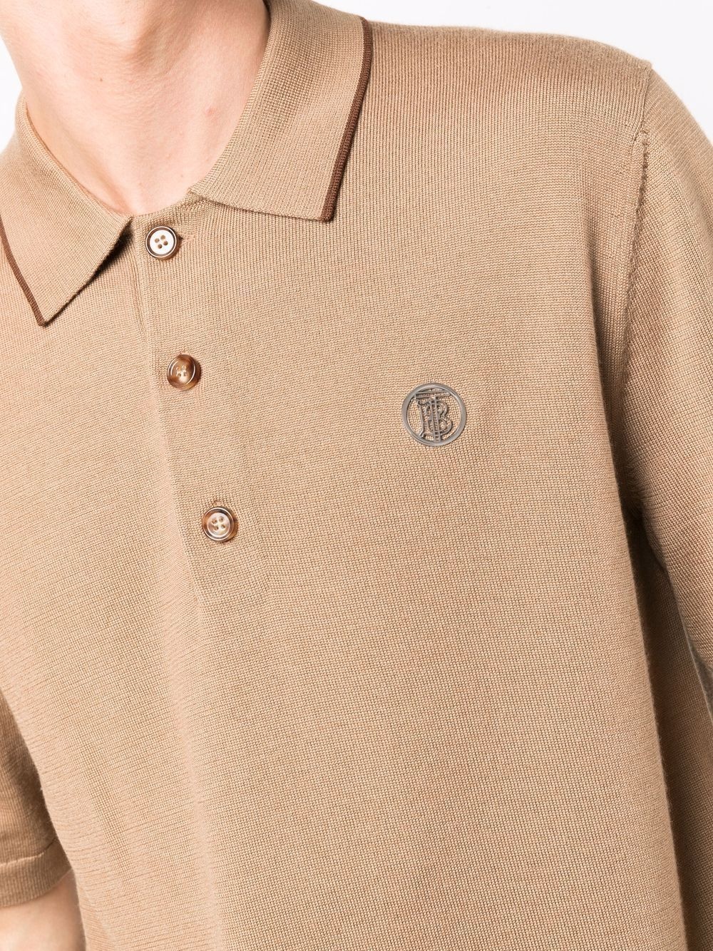 TB-Monogram plaque polo shirt - 5