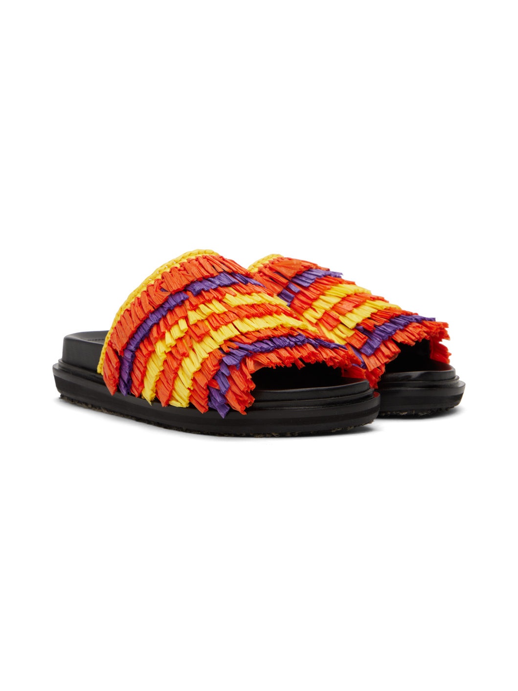 Orange & Yellow Fussbett Sandals - 4