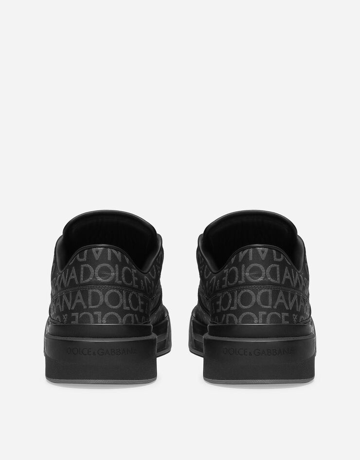 Coated jacquard New Roma sneakers - 3