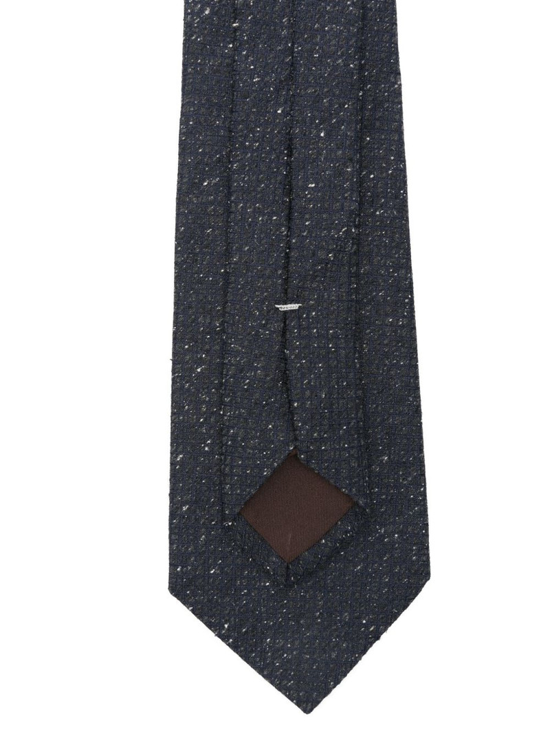 Canali speckled silk tie outlook