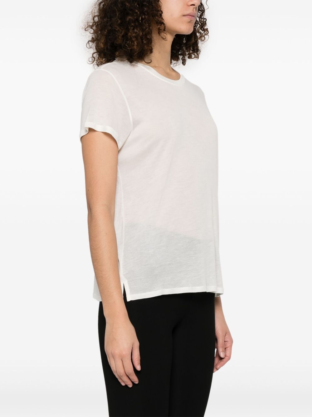 slub cotton T-shirt - 3