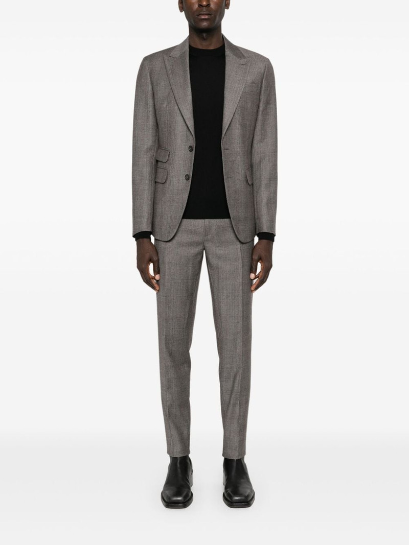 DSQUARED2 logo-embroidered virgin wool jumper outlook