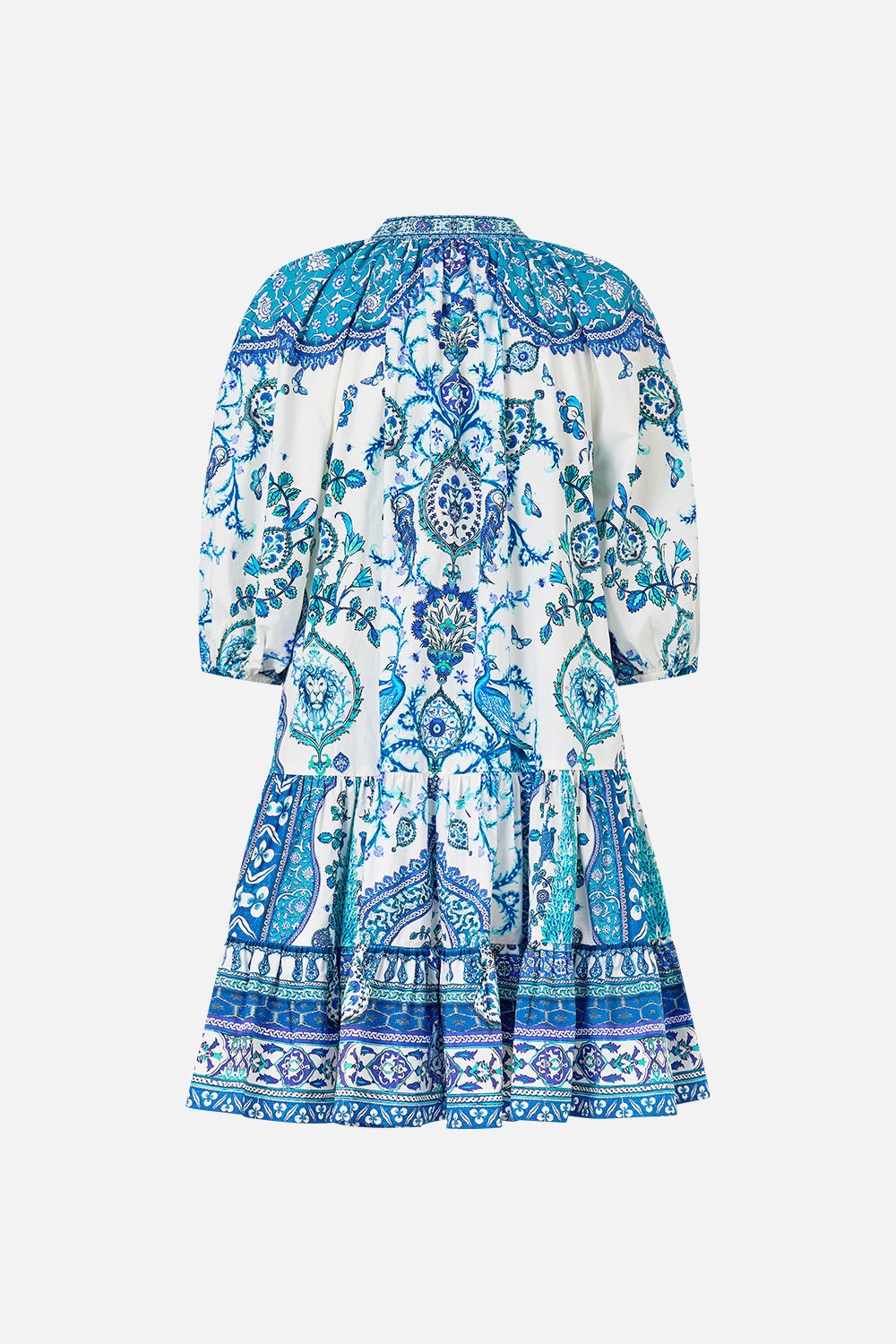 PUFF SLEEVE SHIRT DRESS - 8