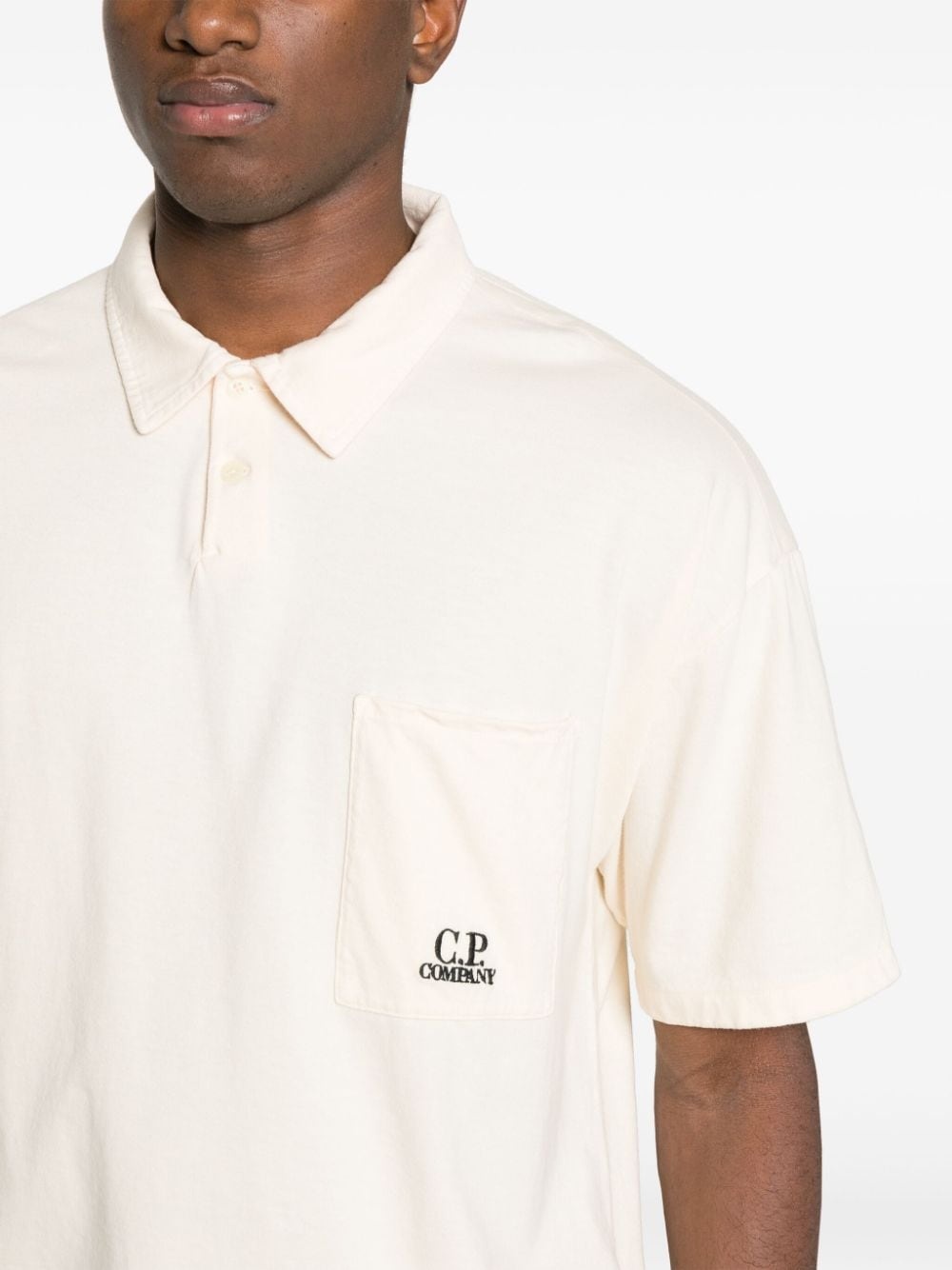 embroidered-logo cotton polo shirt - 5