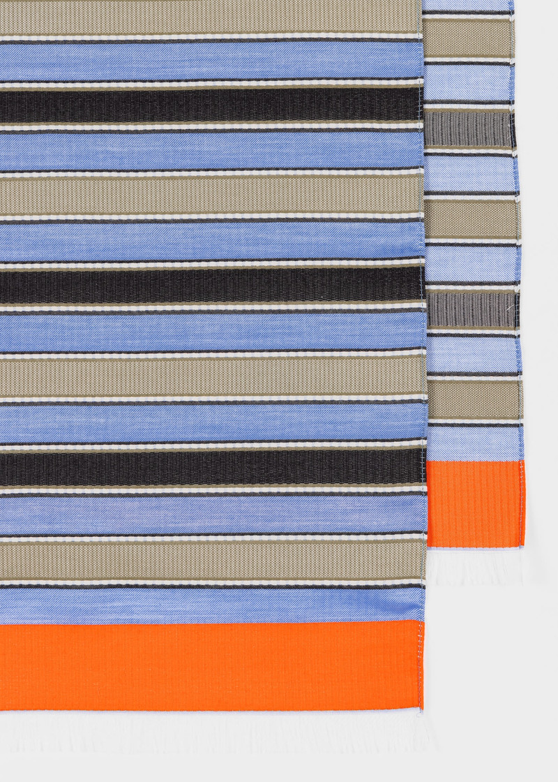 Paul Smith Stripe Silk Blend Scarf outlook