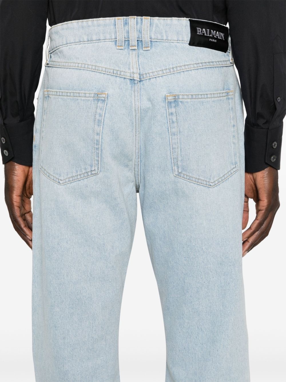mid-rise straight jeans - 5
