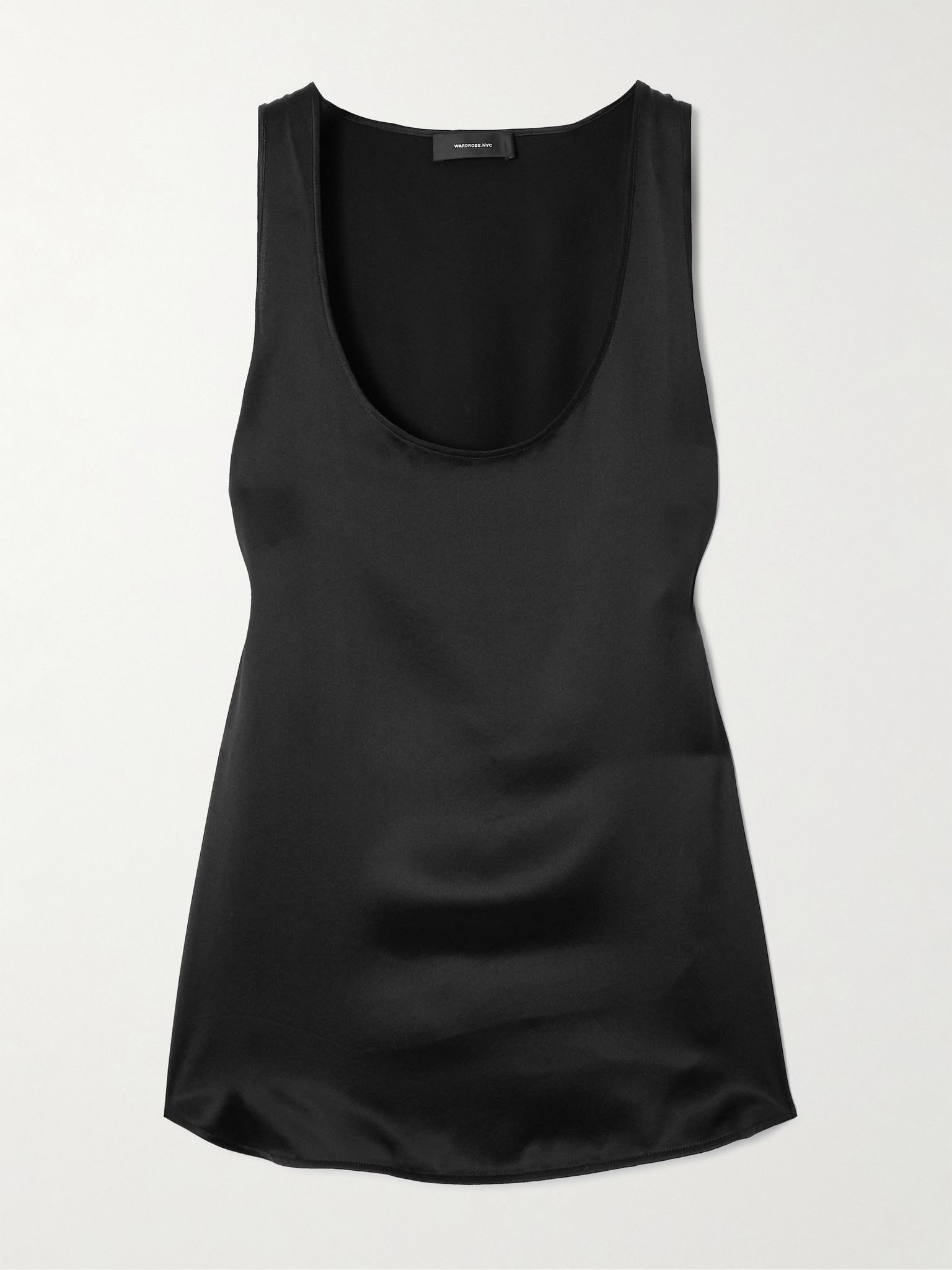 Silk-satin tank Black - 1