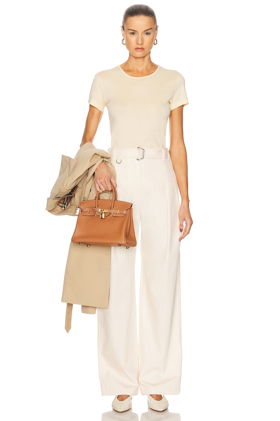 High Waisted Pleated Trouser - 5