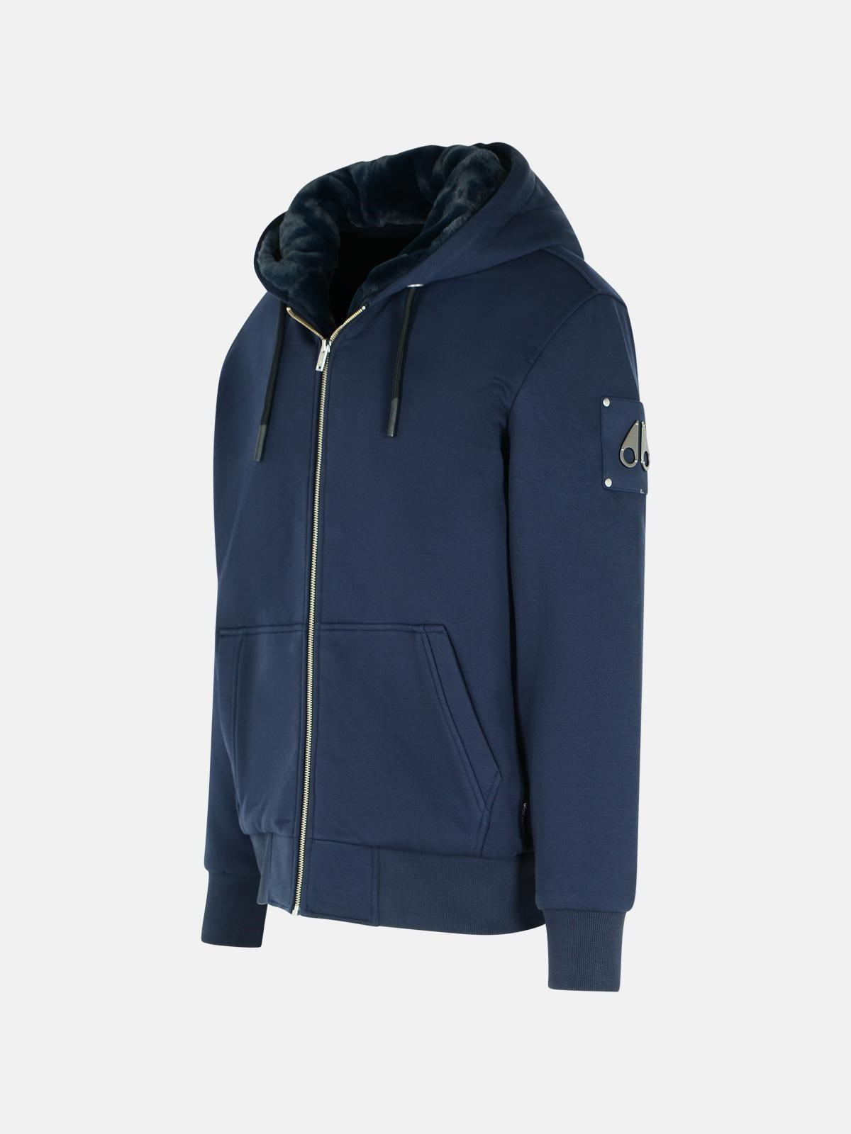 'BUNNY' NAVY COTTON BLEND SWEATSHIRT - 2