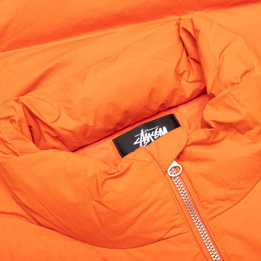 STUSSY NYLON DOWN PUFFER - ORANGE - 3