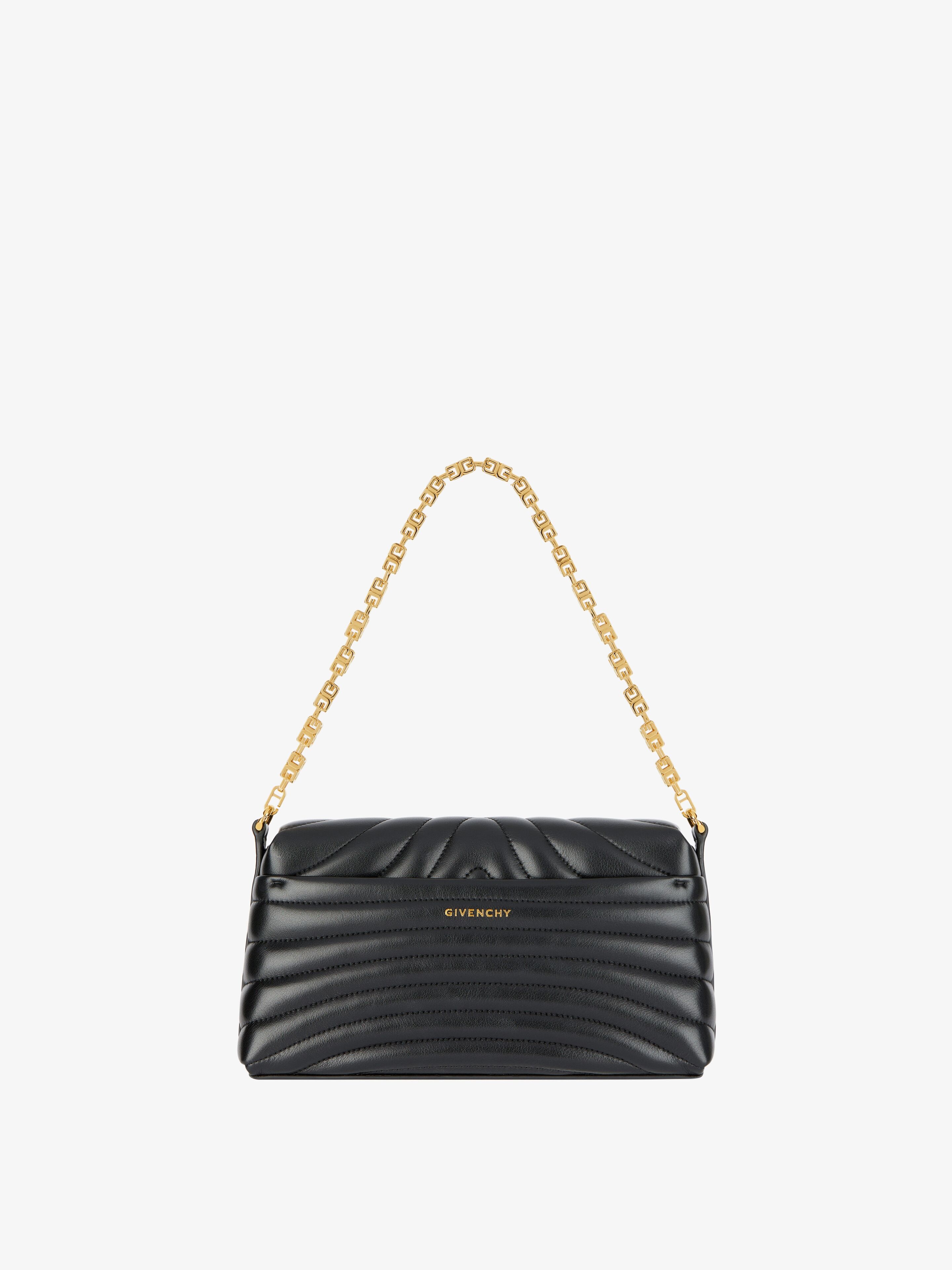 SMALL 4G SOFT BAG IN QUILTED LEATHER WITH CHAIN - 6