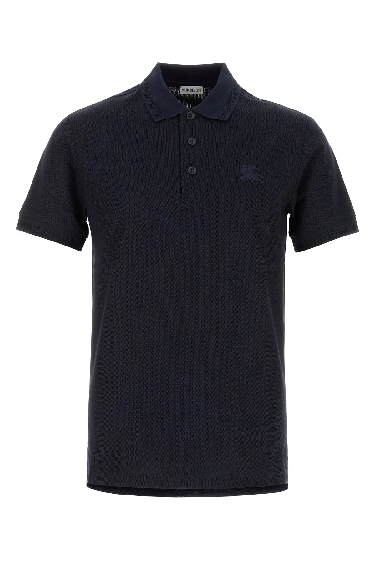 Midnight blue piquet polo shirt - 1