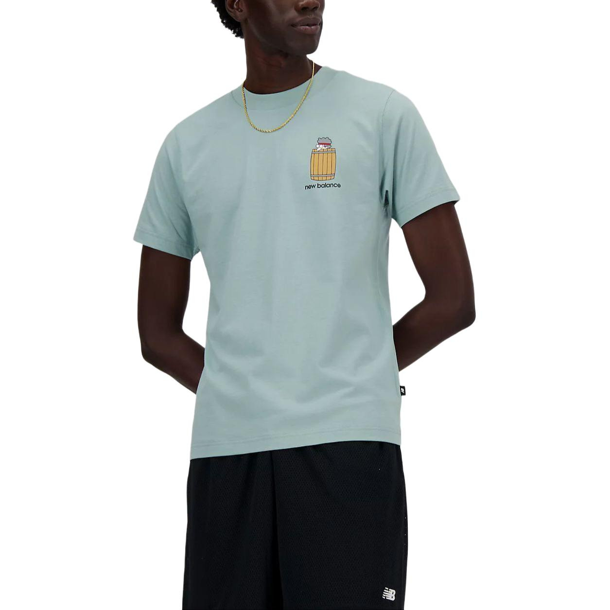 New Balance Sport Essentials Barrel Runner T-Shirt 'Blue' MT41596SAM - 5