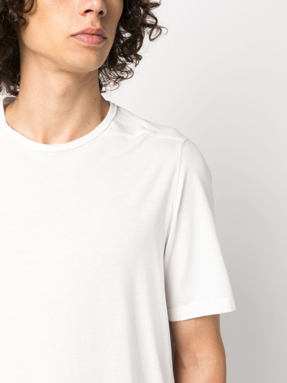 Level T seam-detail cotton T-shirt - 5