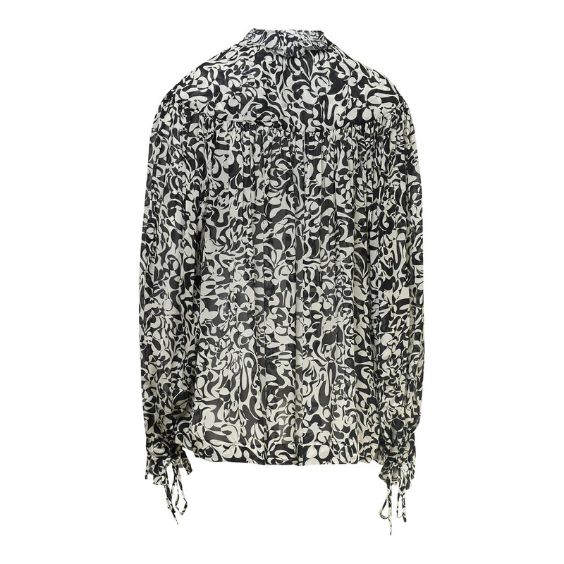 Dries Van Noten Loose Fit Blouse With Ruffle outlook