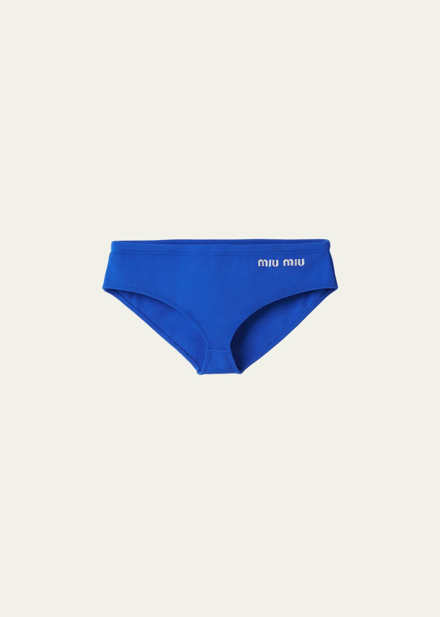Logo-Embroidered Bikini Bottoms - 1