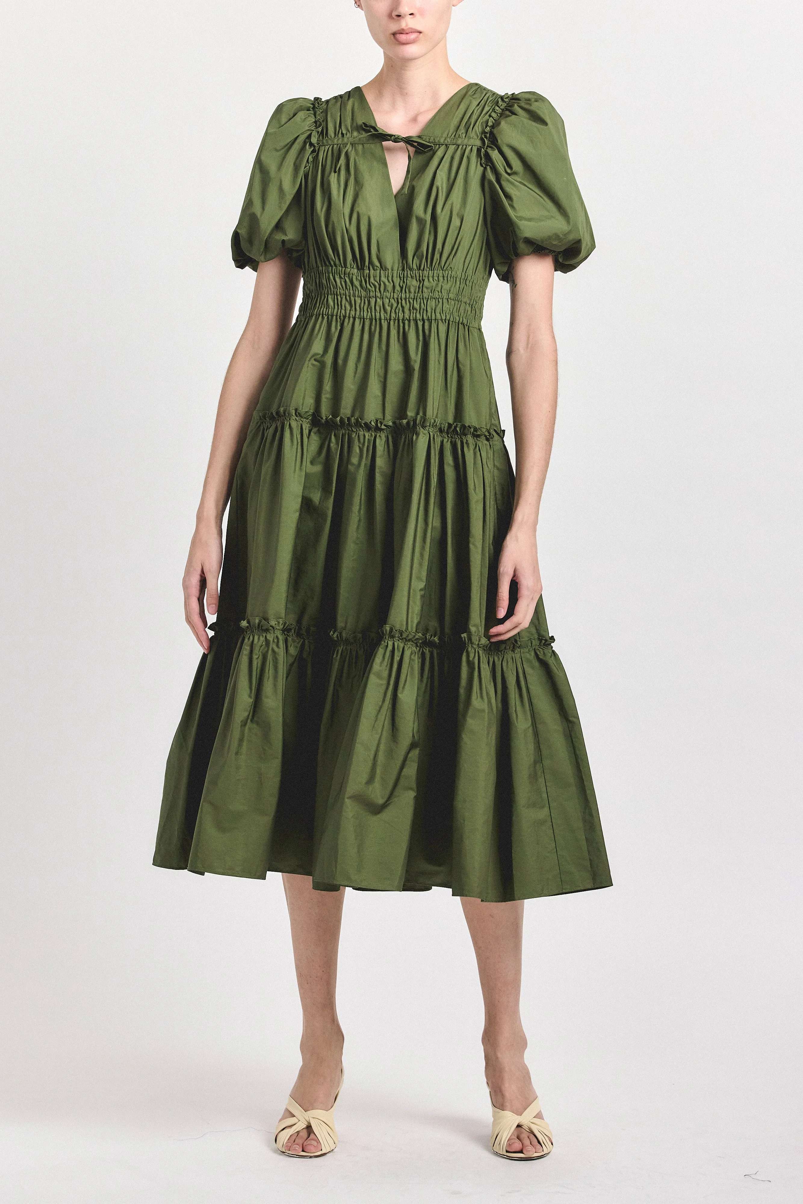 PHILIPPA BALLOON SLEEVE MAXI DRESS - 1