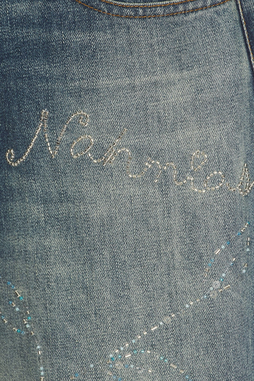 Beaded Wide Jeans - 3