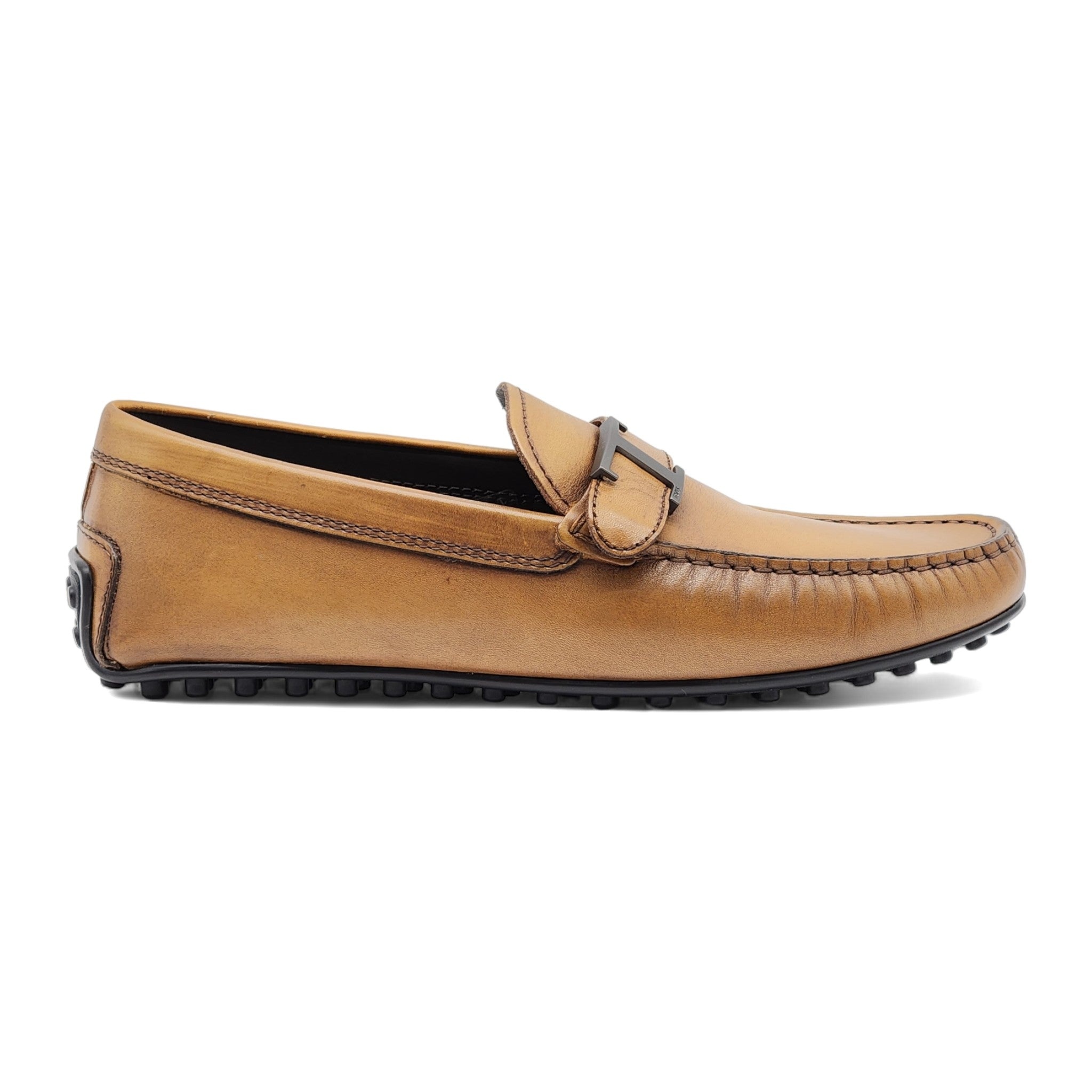 Tod's T Timeless City Gommino Leather Driving Shoes in Brown - 3