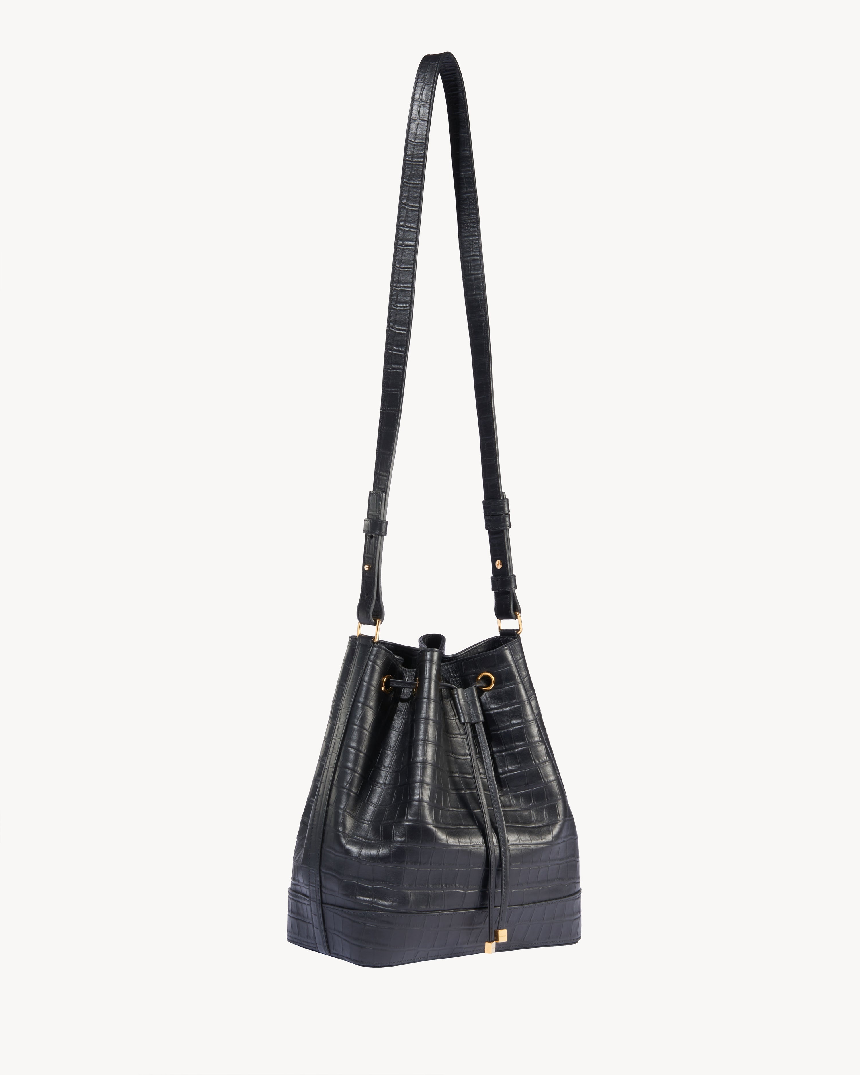 BRIGITTE BUCKET BAG CROC - 4
