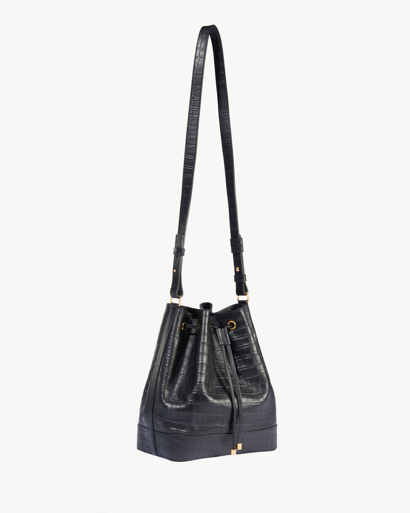BRIGITTE BUCKET BAG CROC 4