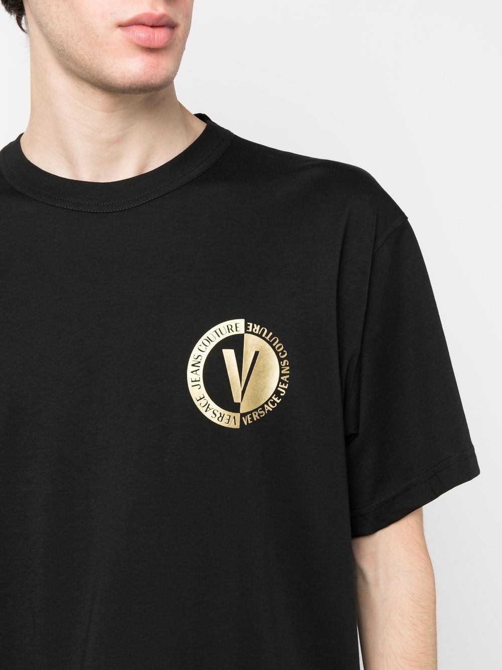 logo-print cotton T-shirt - 5