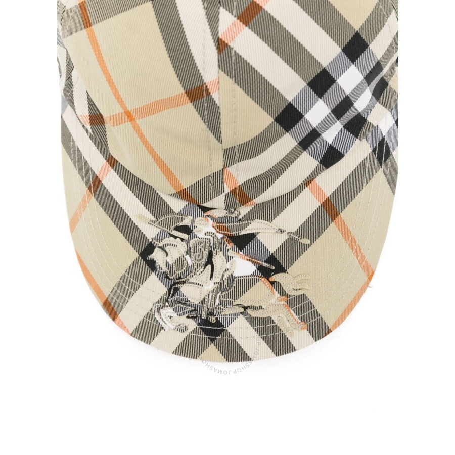 Burberry Equestrian Knight-Applique Checked Baseball Cap - 3