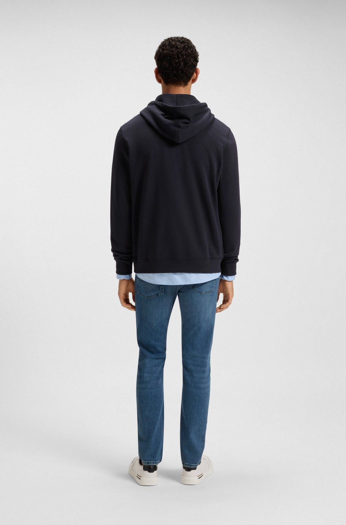 REGULAR-FIT HOODIE IN COTTON TERRY WITH LOGO PATCH - 5