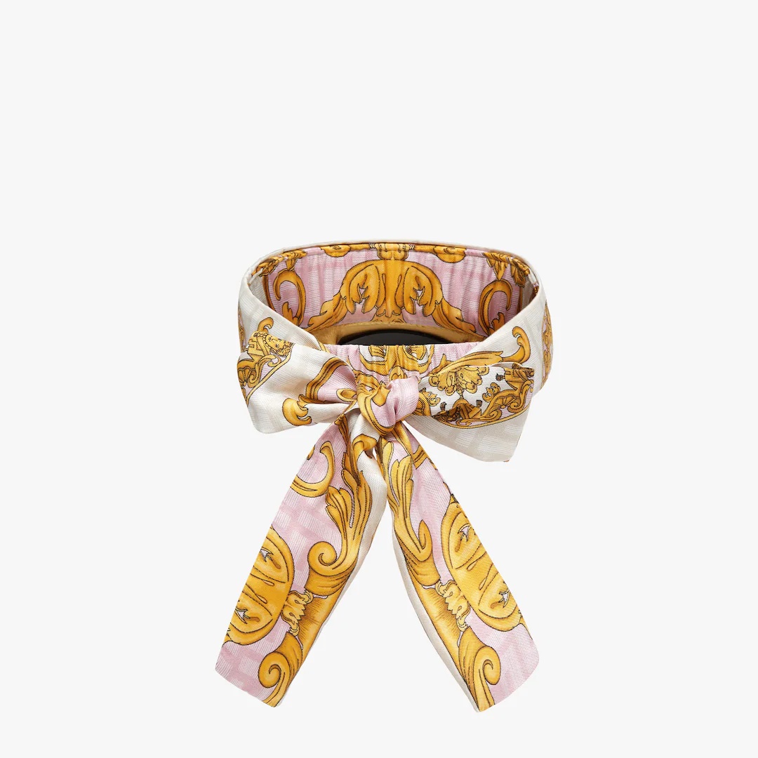 Fendace pink silk visor - 4