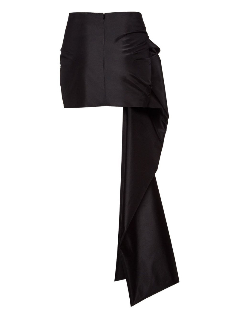 bow draped mini skirt 7
