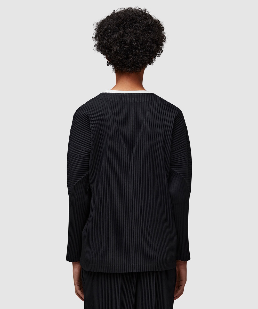 Basic Pleats Cardigan - 3
