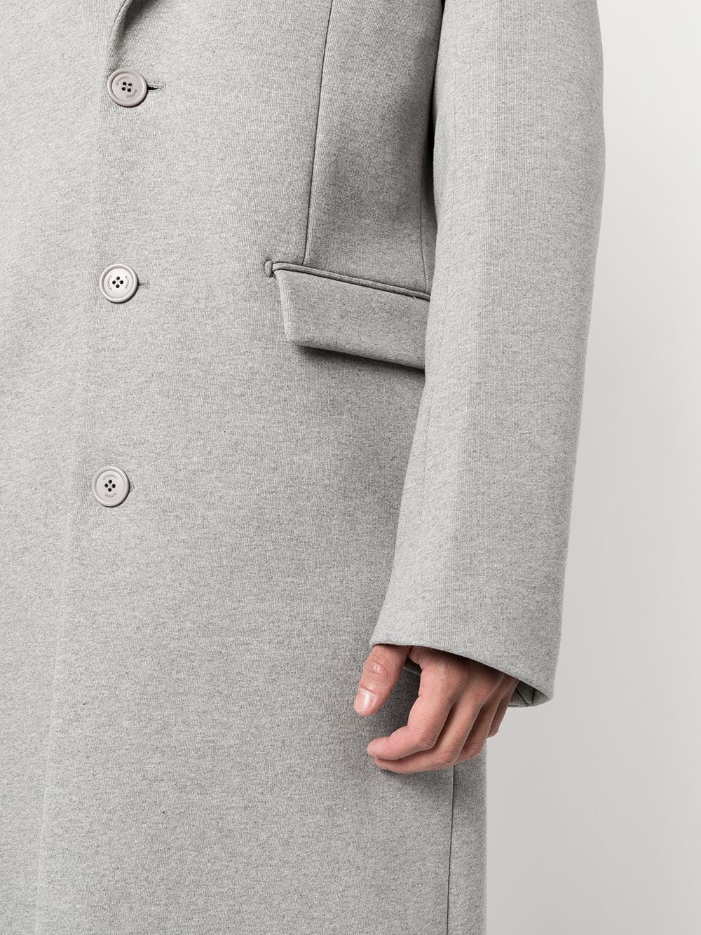 oversized single-breasted coat - 6