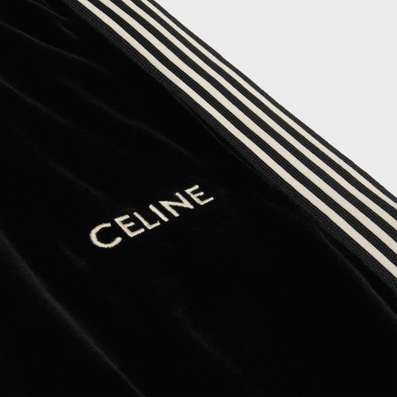 tracksuit pants in velvet jersey 4