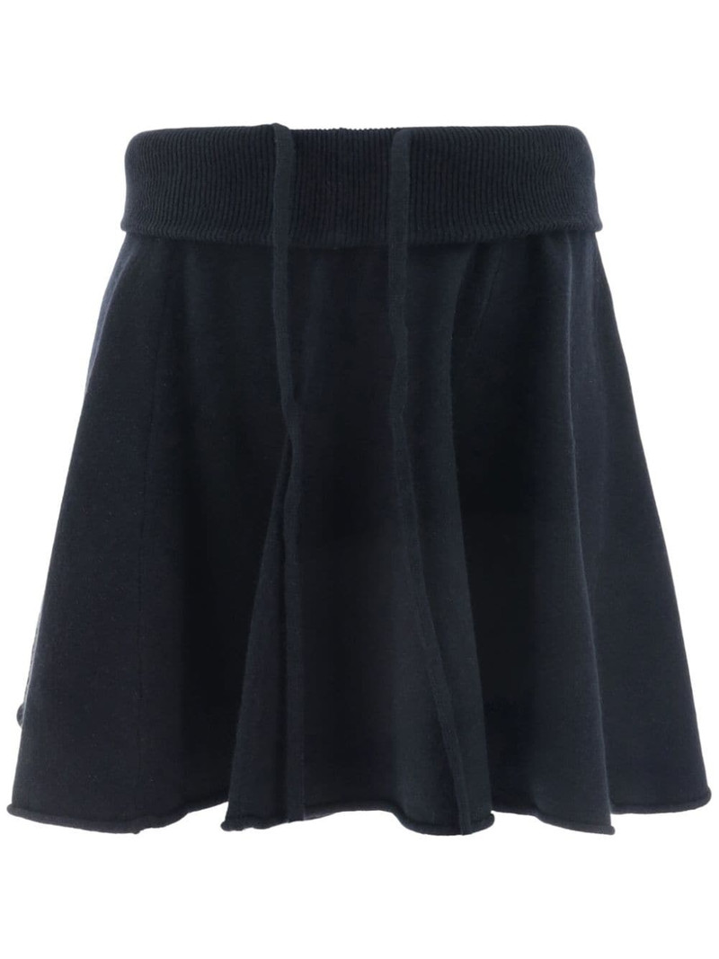 fine-knit mini skirt 1
