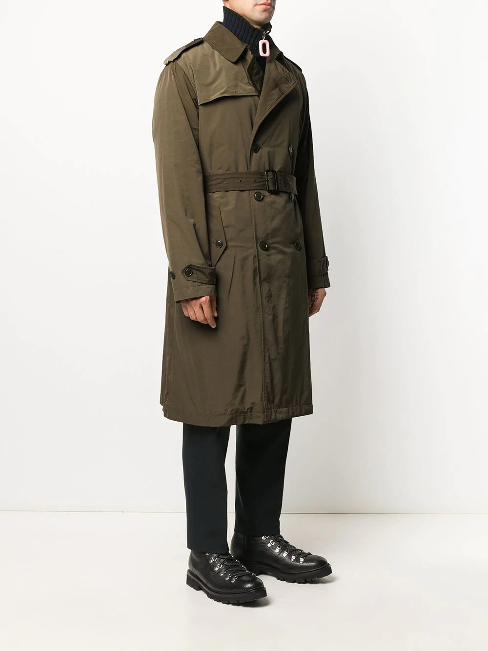 belted trench coat - 3