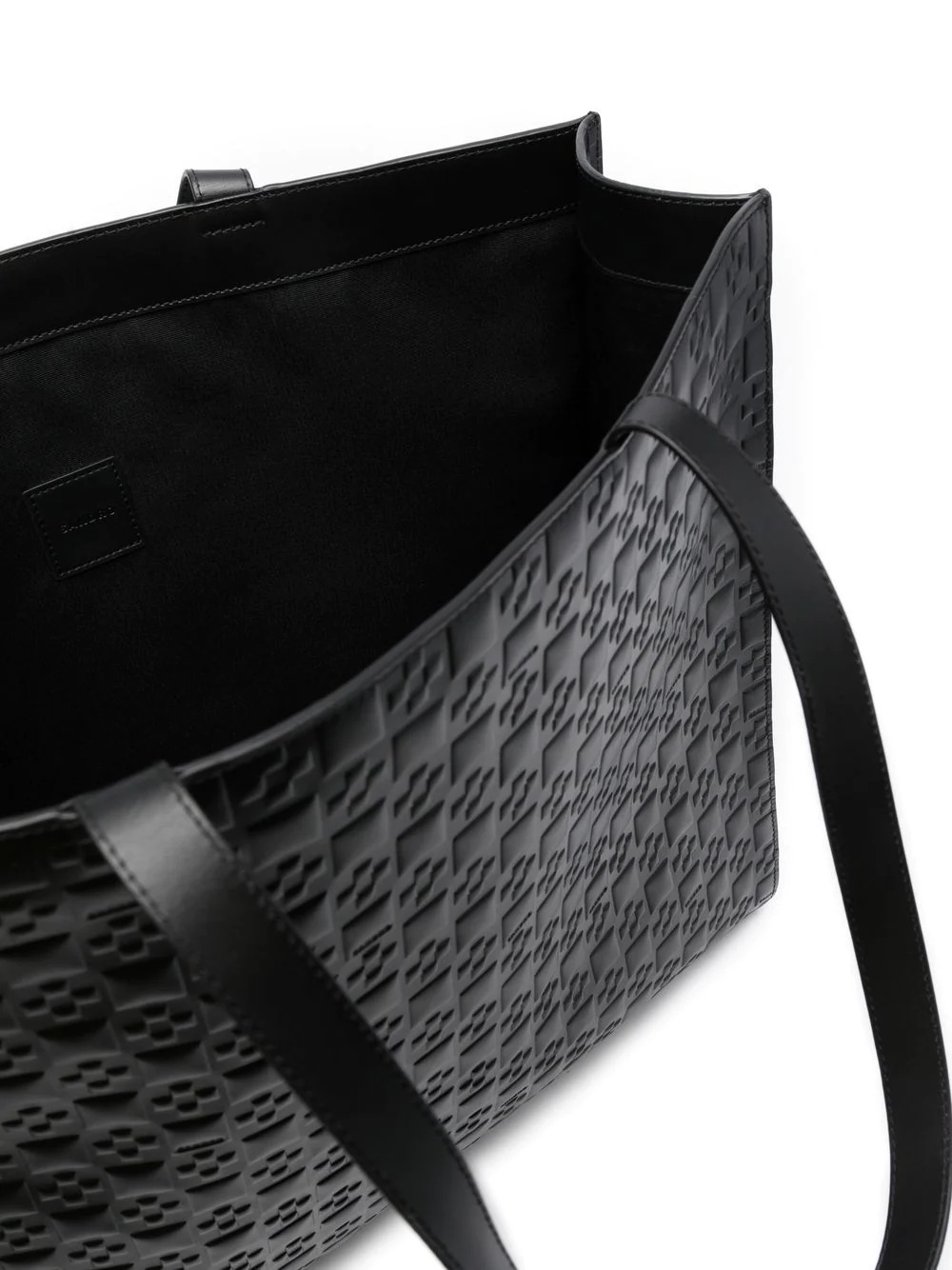 cross-embossed tote bag - 5