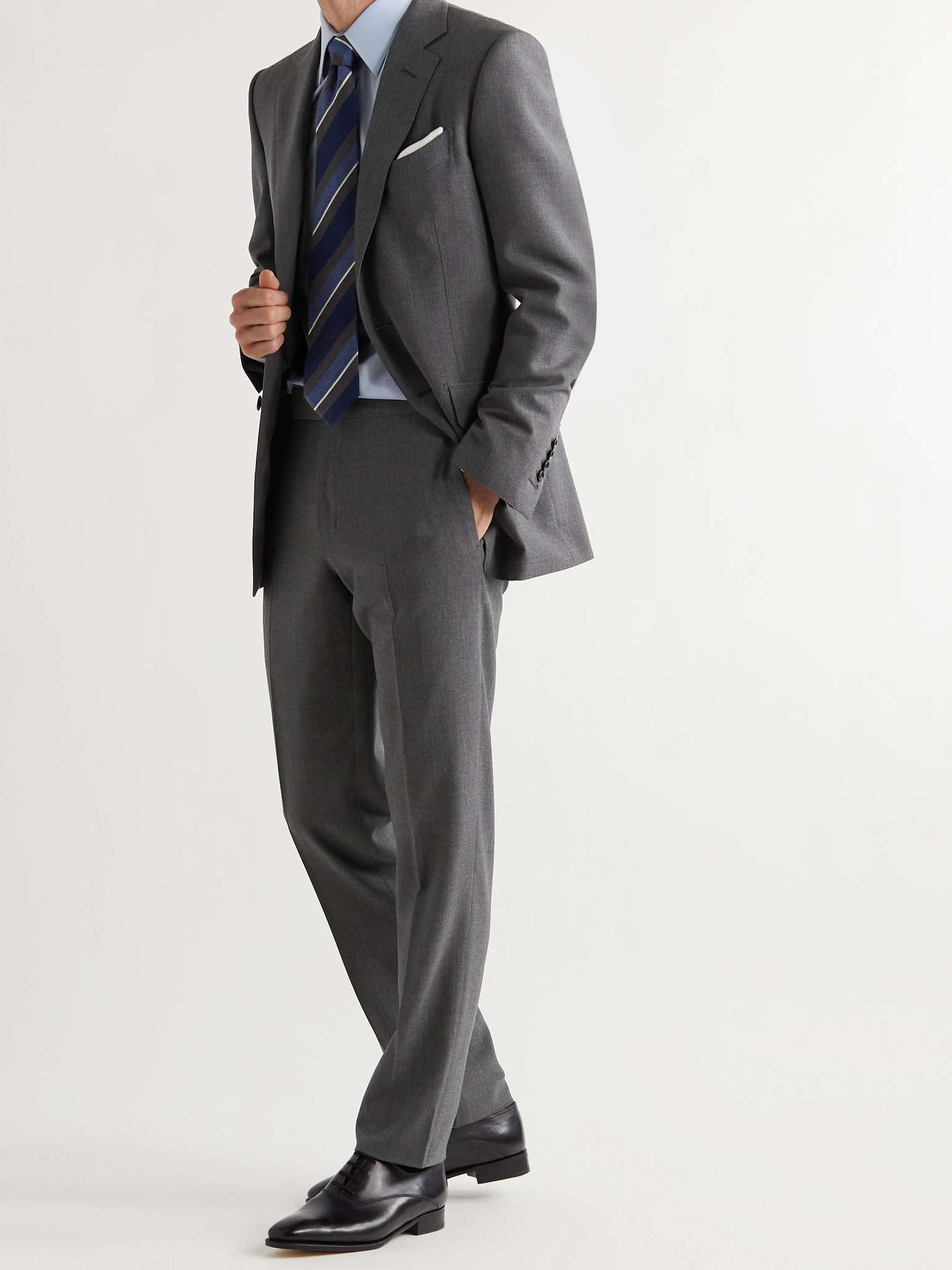 O'Connor Slim-Fit Wool Suit Trousers - 2