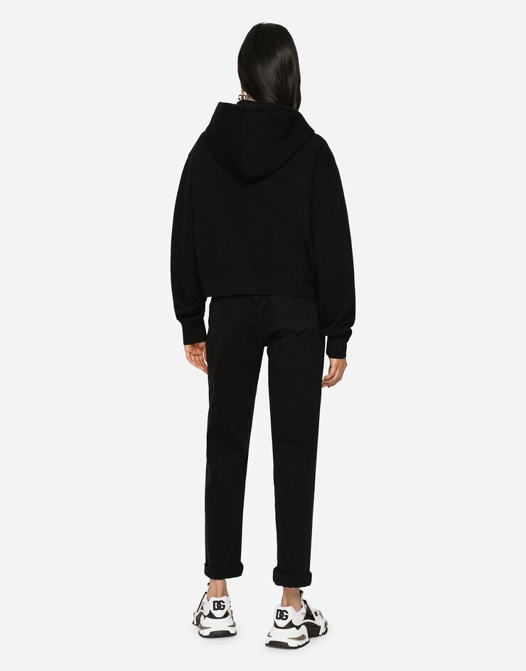 Jersey hoodie with DG print - 3