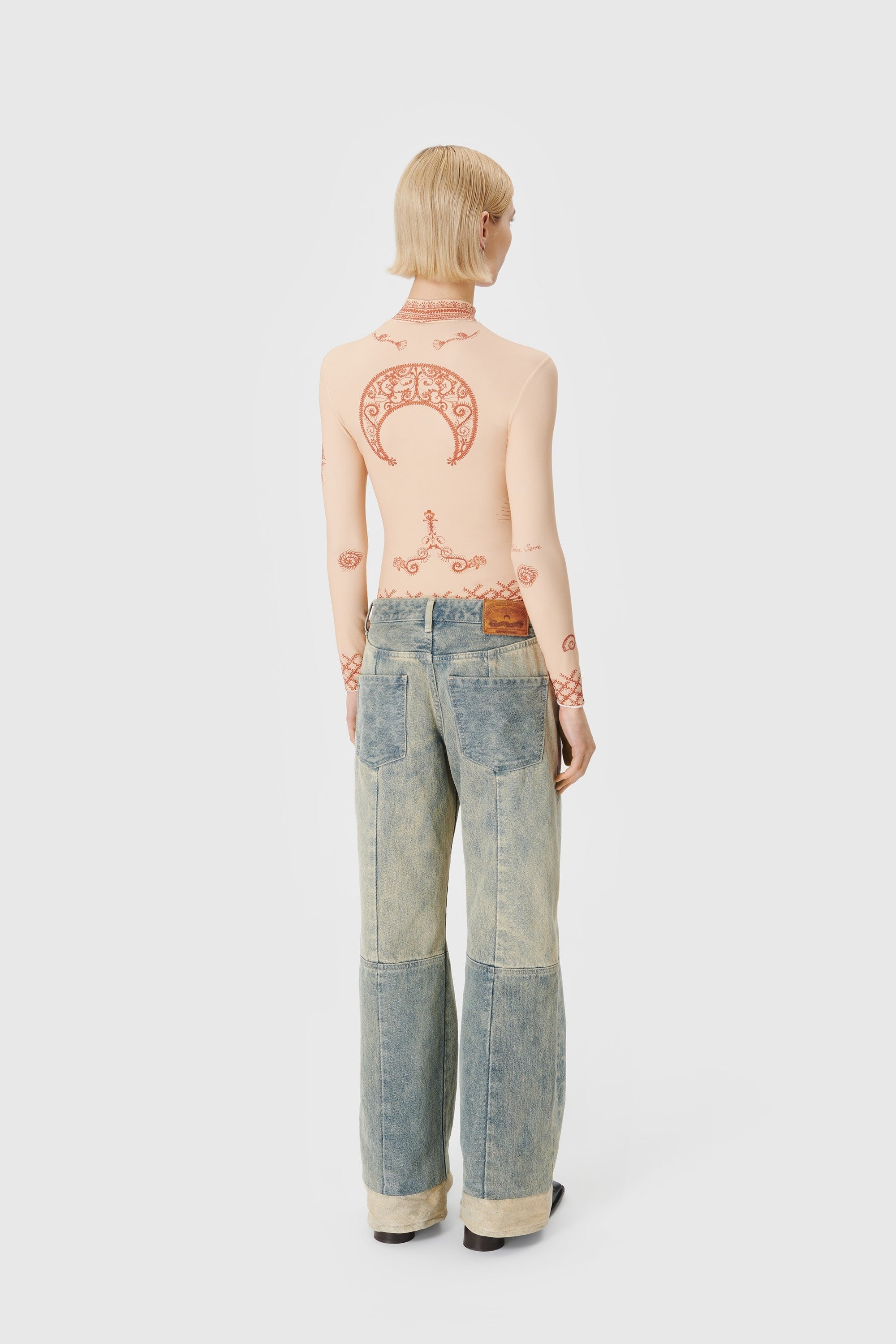 Regenerated Henna Print Second Skin Top - 3