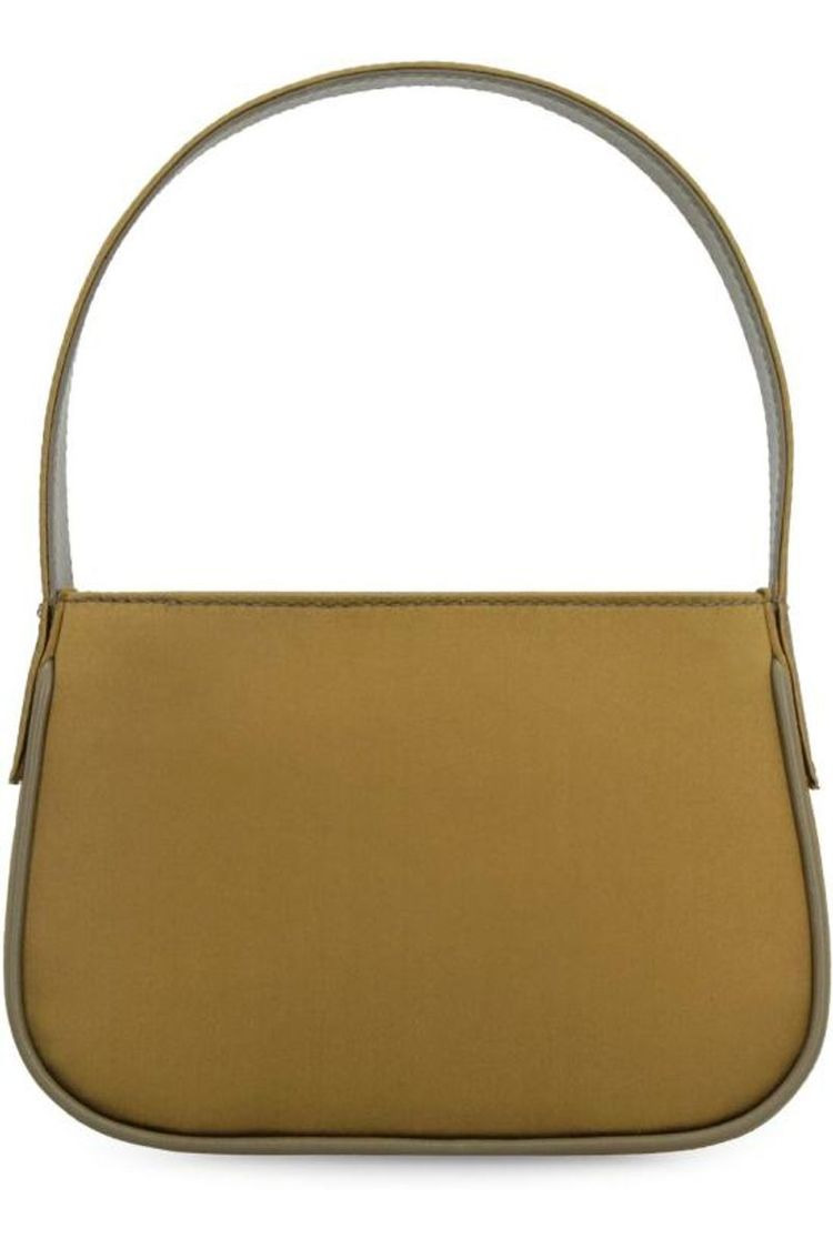SATIN BAG WITH CRYSTAL LOGO (AVOCADO) - 3