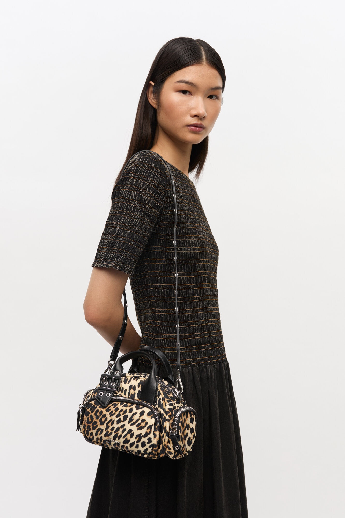 LEOPARD MINI POLOCHON BAG - 6