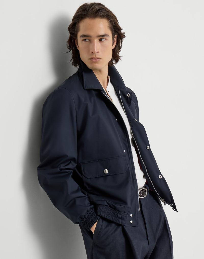Bonded silk and virgin wool outerwear jacket 5