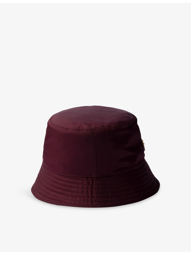 Prada Logo-plaque nylon bucket hat outlook