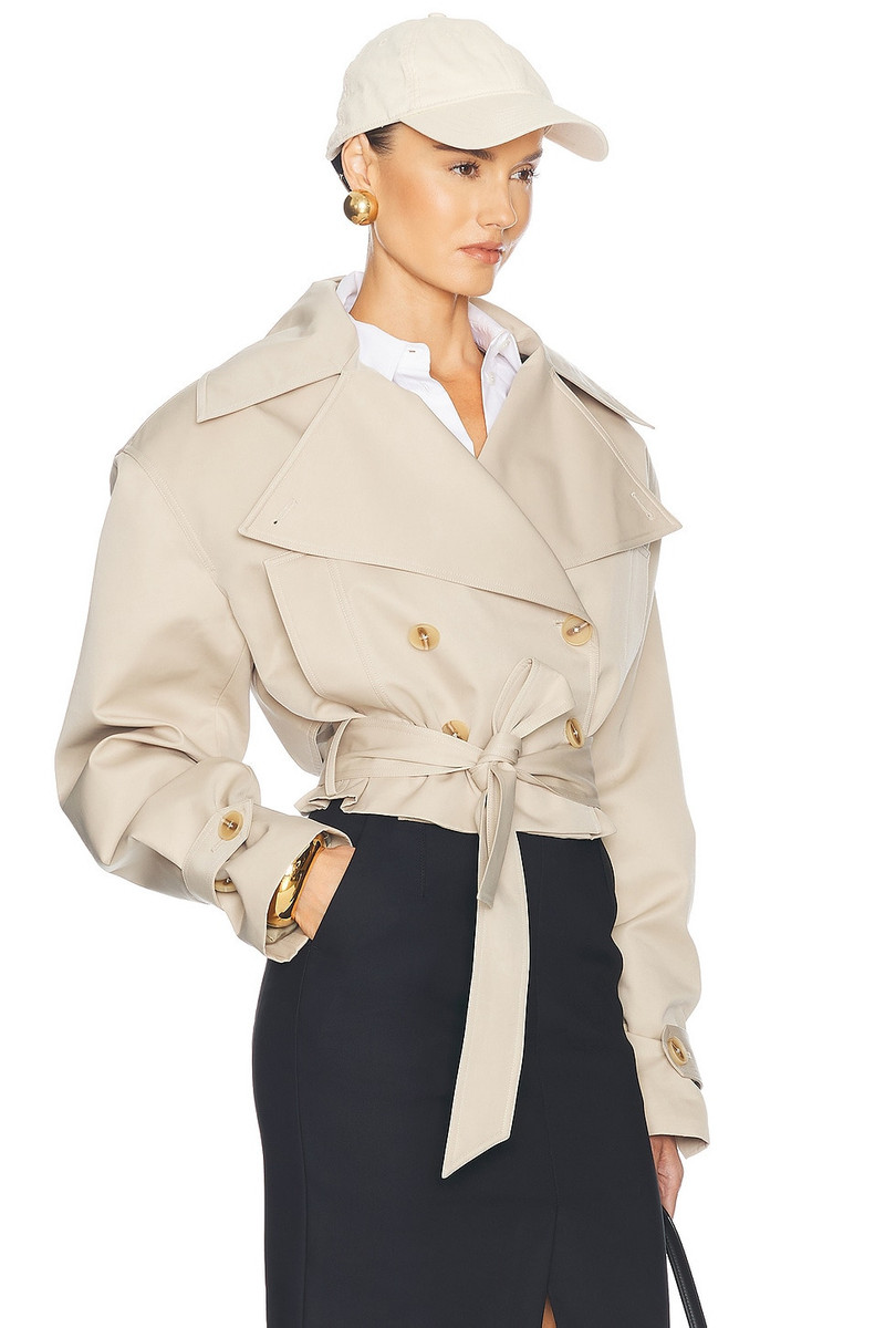 Oversized Cropped Trench 2