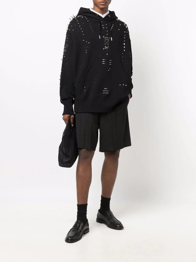 Givenchy stud-embellished hoodie outlook